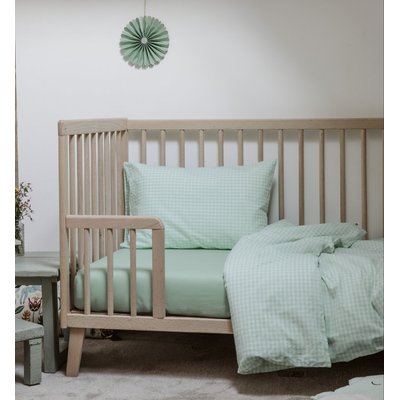 Housse de couette bébé en percale de coton bio, VICHY KADOLIS