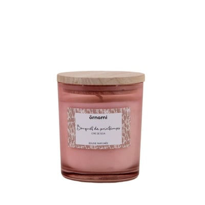 Bougie parfumée cire de soja "bouquet de printemps" 280g ORNAMI