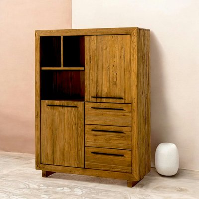 Buffet haut en teck recyclé naturel KERALA PIER IMPORT