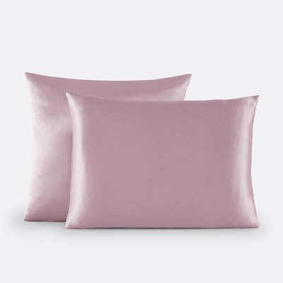 Bijou Plain Silk Pillowcase LA REDOUTE INTERIEURS
