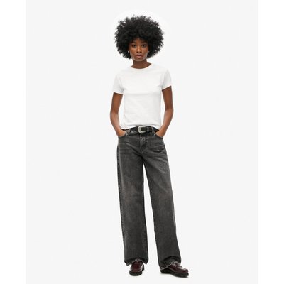 Jean large à taille mi-haute en coton biologique SUPERDRY