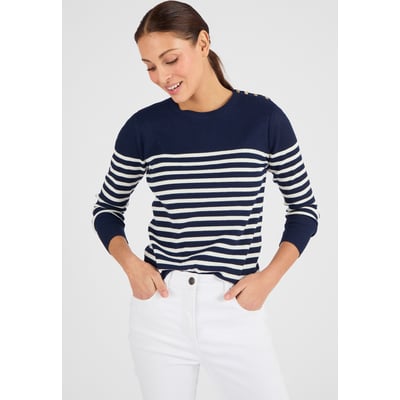 Pull côtelé uni ou rayé Thermolactyl DAMART
