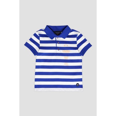 Polo rayé et brodé en coton KIDS ARMOR-LUX