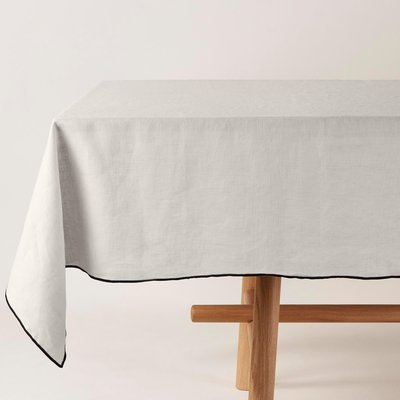 Nappe rectangulaire en 100% lin lavé légèrement froissé  CARLINA MADURA