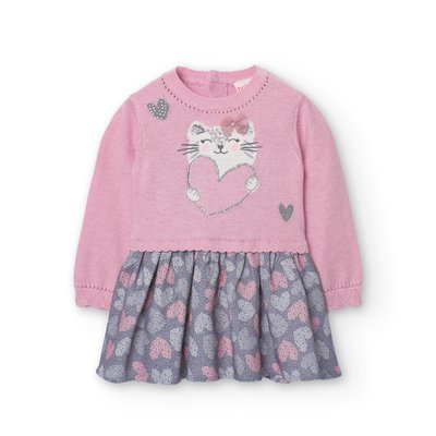 Robe en maille avec dessin devant BOBOLI