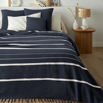 Copriletto con frange a righe cotone, Nedo LA REDOUTE INTERIEURS