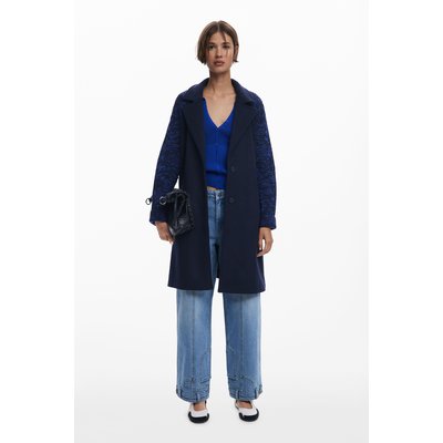 Manteau en laine combiné DESIGUAL