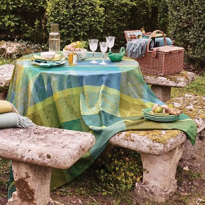 Nappe pur coton enduit MILLE PETALES GARNIER THIEBAUT