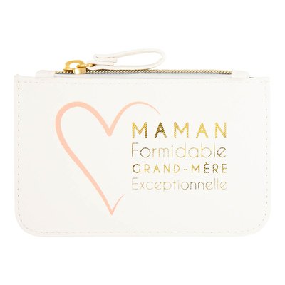 Petite pochette Maman formidable, grand-mère exceptionnelle DRAEGER PARIS