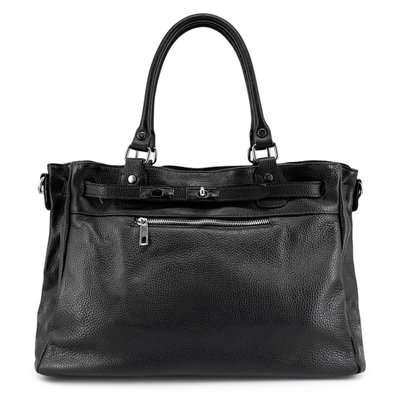 Sac cabas en cuir grainé JANET SILVER OH MY BAG