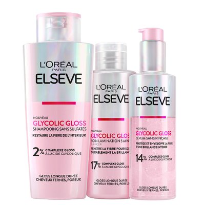 Routine Protectrice Elseve Glycolic Gloss L'OREAL PARIS
