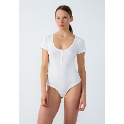 Body en coton en pointelle manches courtes POLLIN ETAM