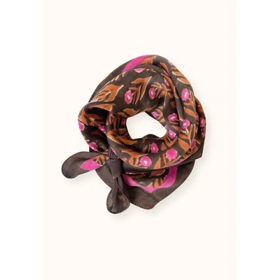 Grand foulard en satin LALAVIDA SIROCCO APACHES COLLECTIONS