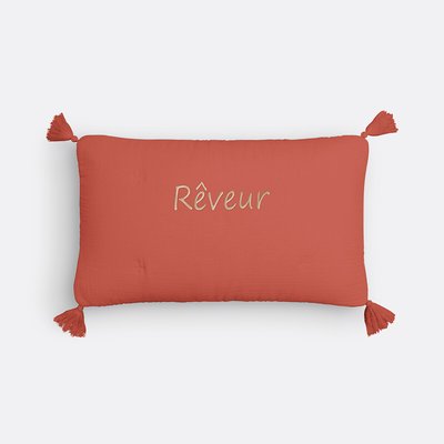 Housse coussin gaze de coton personnalisée Kumla LA REDOUTE INTERIEURS