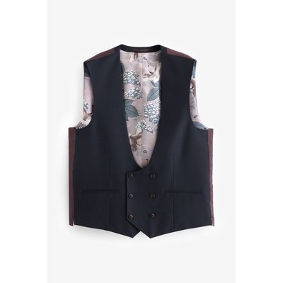 Gilet de costume à carreaux et liserés NEXT