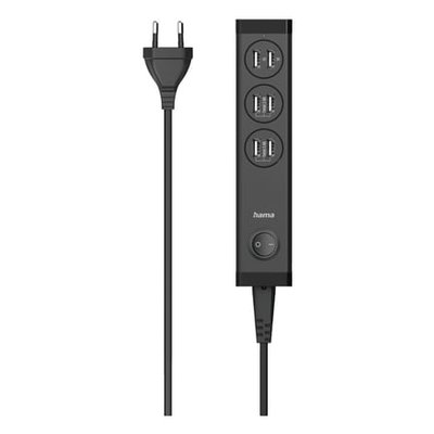Chargeur Usb Multiport, 6 Ports Usb-a Tablettes Et Smartphones, 34w Noir HAMA