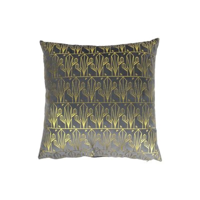 Coussin en velours imprimé Gold déhoussable 40 cm Gris CMP