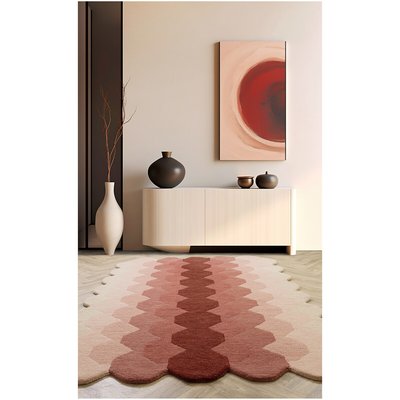 Gradient Pattern Hand Tufted Rug in 100% Wool SO'HOME
