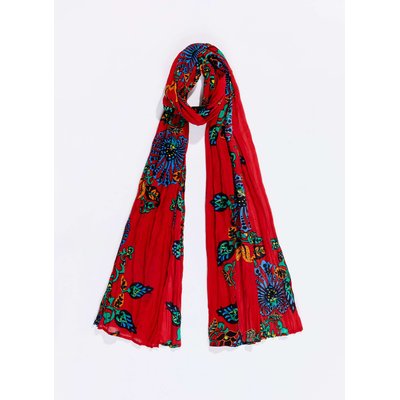 Foulard voile de coton bio imprimée LAVANDI LA FIANCÉE
