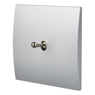 Interrupteur Simple Va Et Vient Karo Aluminium Satin MODELEC