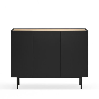 Buffet en bois 3 portes 3 tiroirs L110cm - ARISTA TEULAT