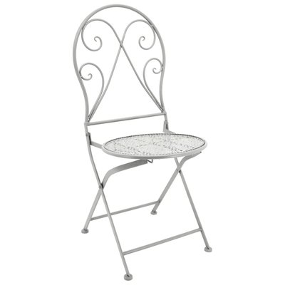 Chaise en métal forgé pliante Romantic AUBRY GASPARD