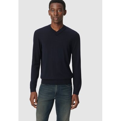 Pull en laine tricot fin col V IKKS