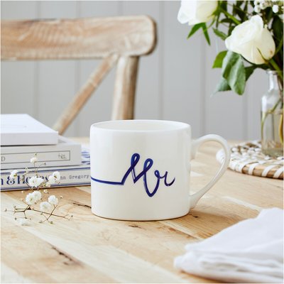 Mug Meirion Blue & White Mr Mug PORTMEIRION