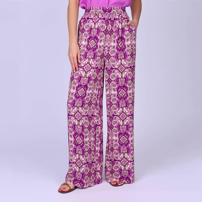 Pantalon large imprimé MISE AU GREEN