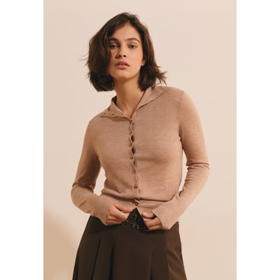 Cardigan à col montant avec laine STONNA CARDI ETAM