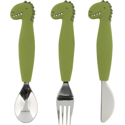 Set de couverts en silicone Mr. Dino TRIXIE
