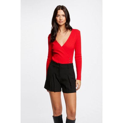 Pull manches longues col cache-coeur MORGAN