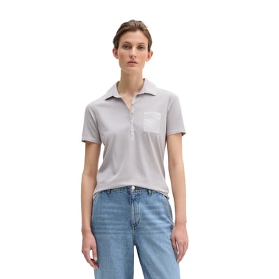 Polo à manches courtes slim avec détails de mélange de matériaux MARC O'POLO