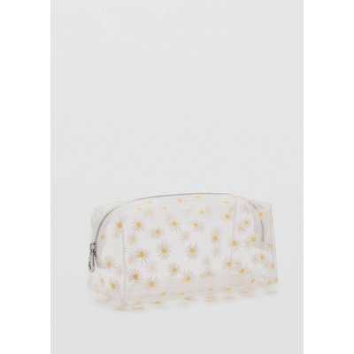 Trousse de toilette en vinyle à fleurs MANGO