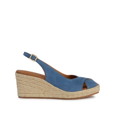 Panarea Breathable Wedge Sandals in Suede GEOX