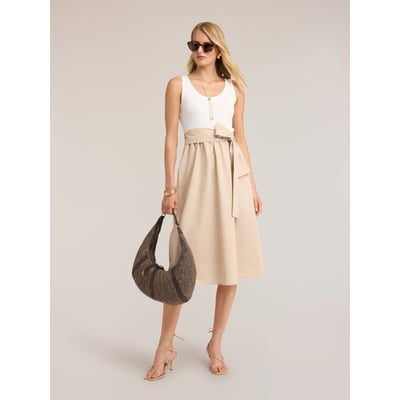 Robe évasée avec nœud à la taille MOTIVI
