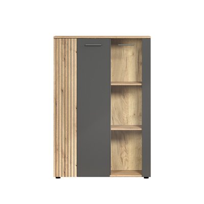 Rangement vitré 2 portes dont une avec verre trempé L90cm - Esteban CALICOSY