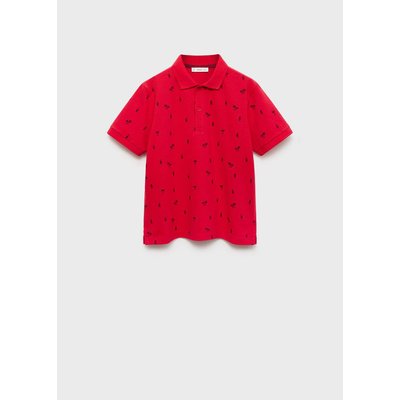 Polo piqué de coton imprimé MANGO KIDS