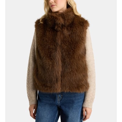 Veste sans manches diabolo fur GALERIES LAFAYETTE