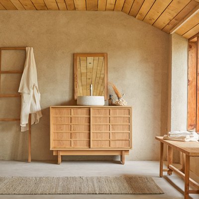 Meuble salle de bain en chêne 115 cm MIU TIKAMOON