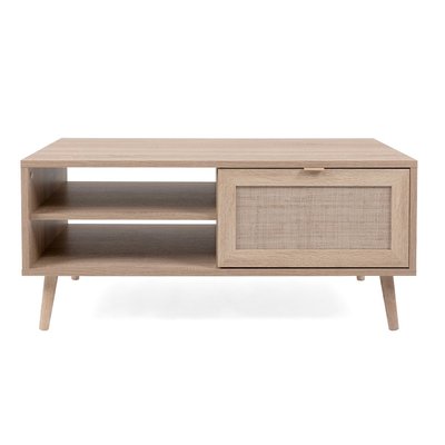 Table Basse 2 Niches L100 cm - Impression Rotin - BALI CALICOSY
