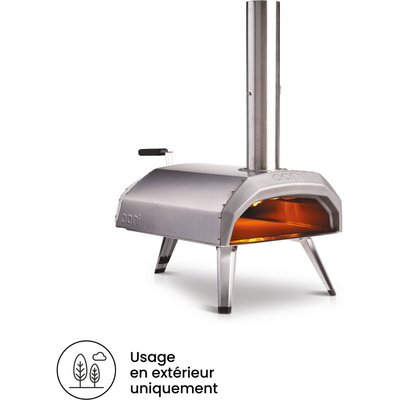 Four à pizza charbon Karu 12 inox multicombustible pizza 30 cm préchauffage 20 min, de 110 à 500°C OONI