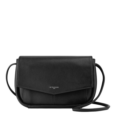 Pochette avec bandoulière amovible en cuir lisse CHARLOTTE LE TANNEUR
