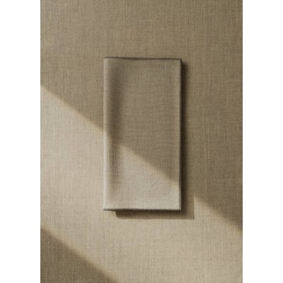 Serviettes de table en lin overlock contraste MANGO HOME