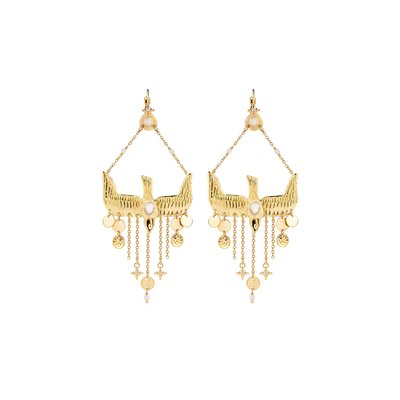Boucles d'oreilles pendantes aigles MENNY HIPANEMA