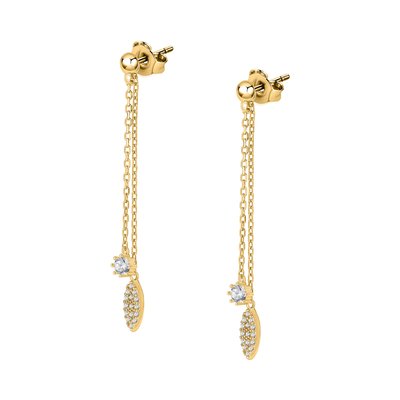 Boucles d'oreilles en argent 925 et oxyde de zirconium CLEOR