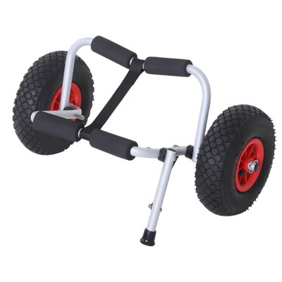 Chariot De Transport Pliable Pour Bateaux Canoë Ou Kayak OUTSUNNY