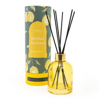 200ml Sicilian Orchard Reed Difuser in Mediterranean Lemon Grove Scent SO'HOME