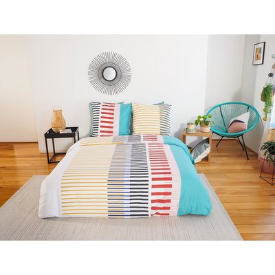 Parure imprimée avec taie(s) en housse de couette polycoton, Chris C DESIGN HOME TEXTILE