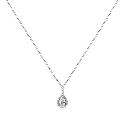 Collier en argent 925 et oxyde de zirconium CLEOR